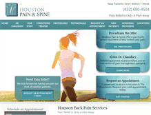 Tablet Screenshot of houstonpainandspine.com